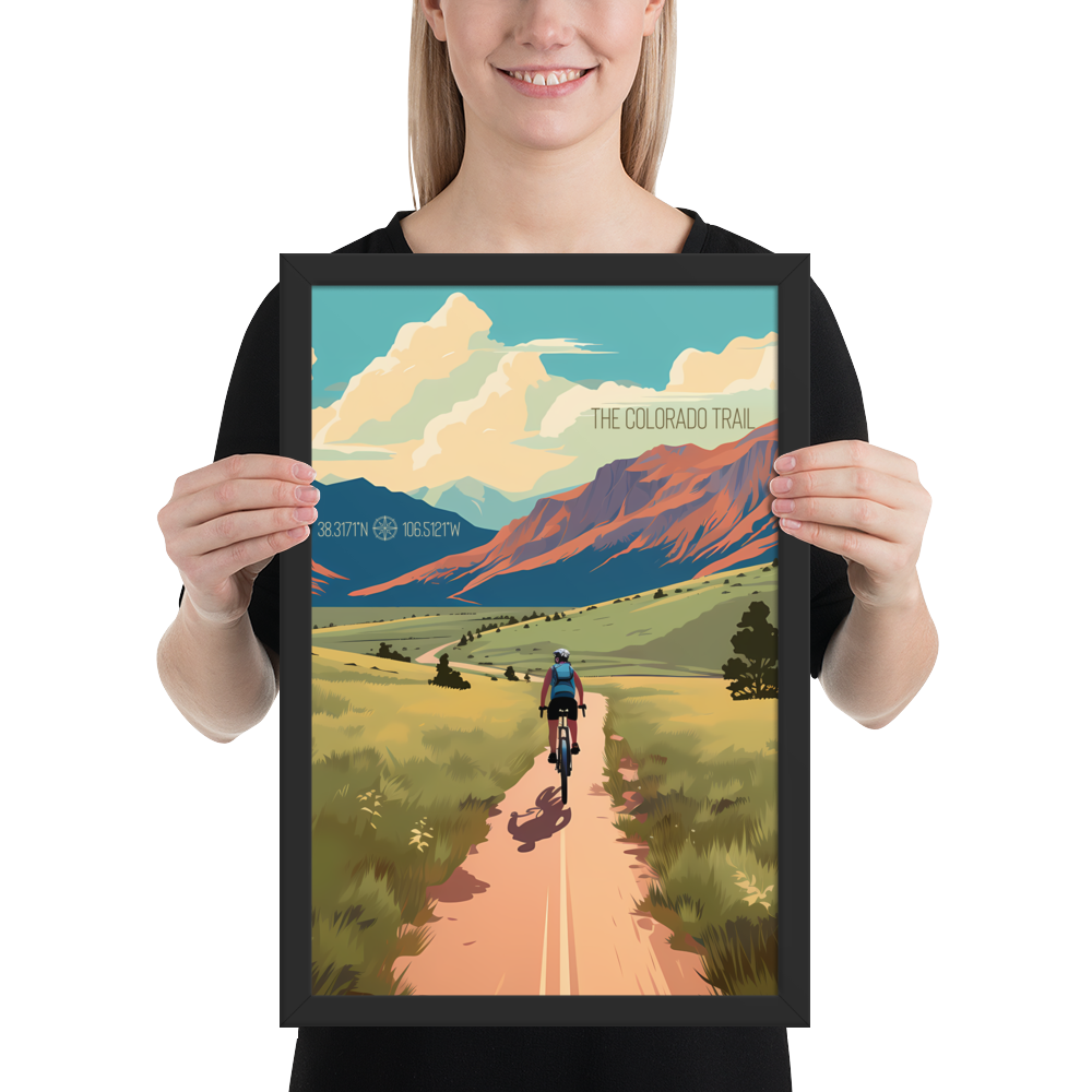 Colorado - The Colorado Trail (Framed poster)