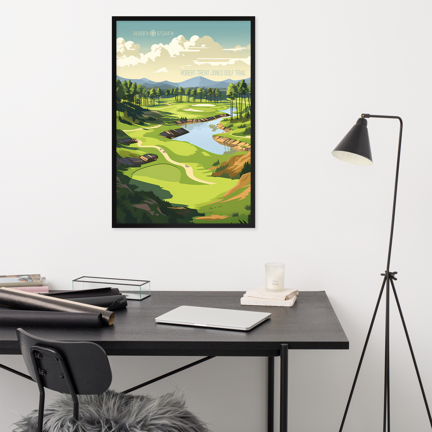 Alabama - Robert Trent Jones Golf Trail (Framed Poster)