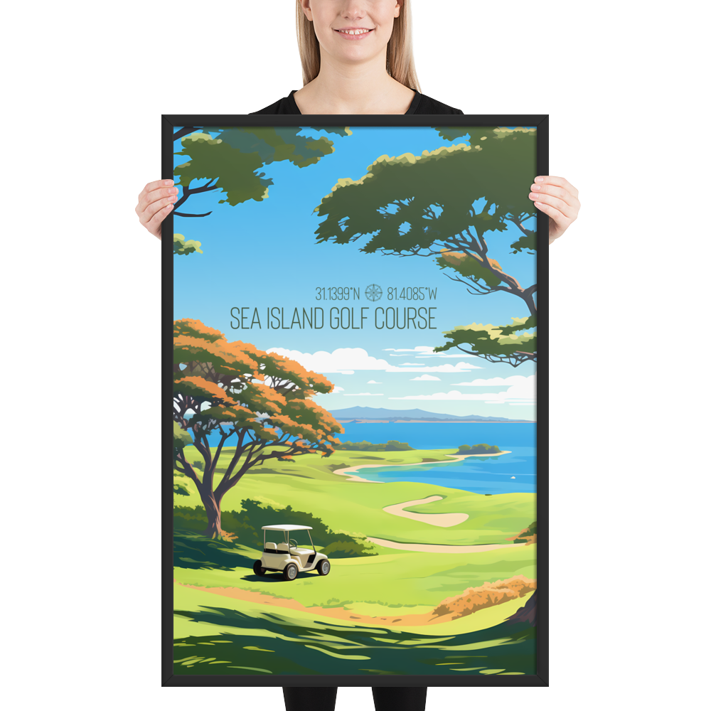 Georgia - Sea Island Golf Course (Framed poster)
