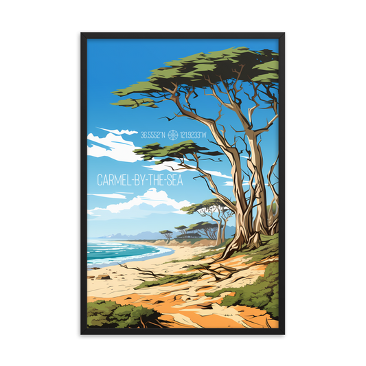 California - Carmel-by-the-sea (Framed poster)