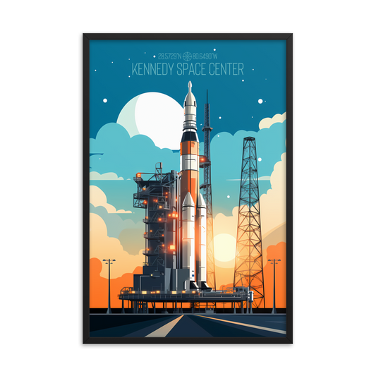 Florida - Kennedy Space Center (Framed poster)