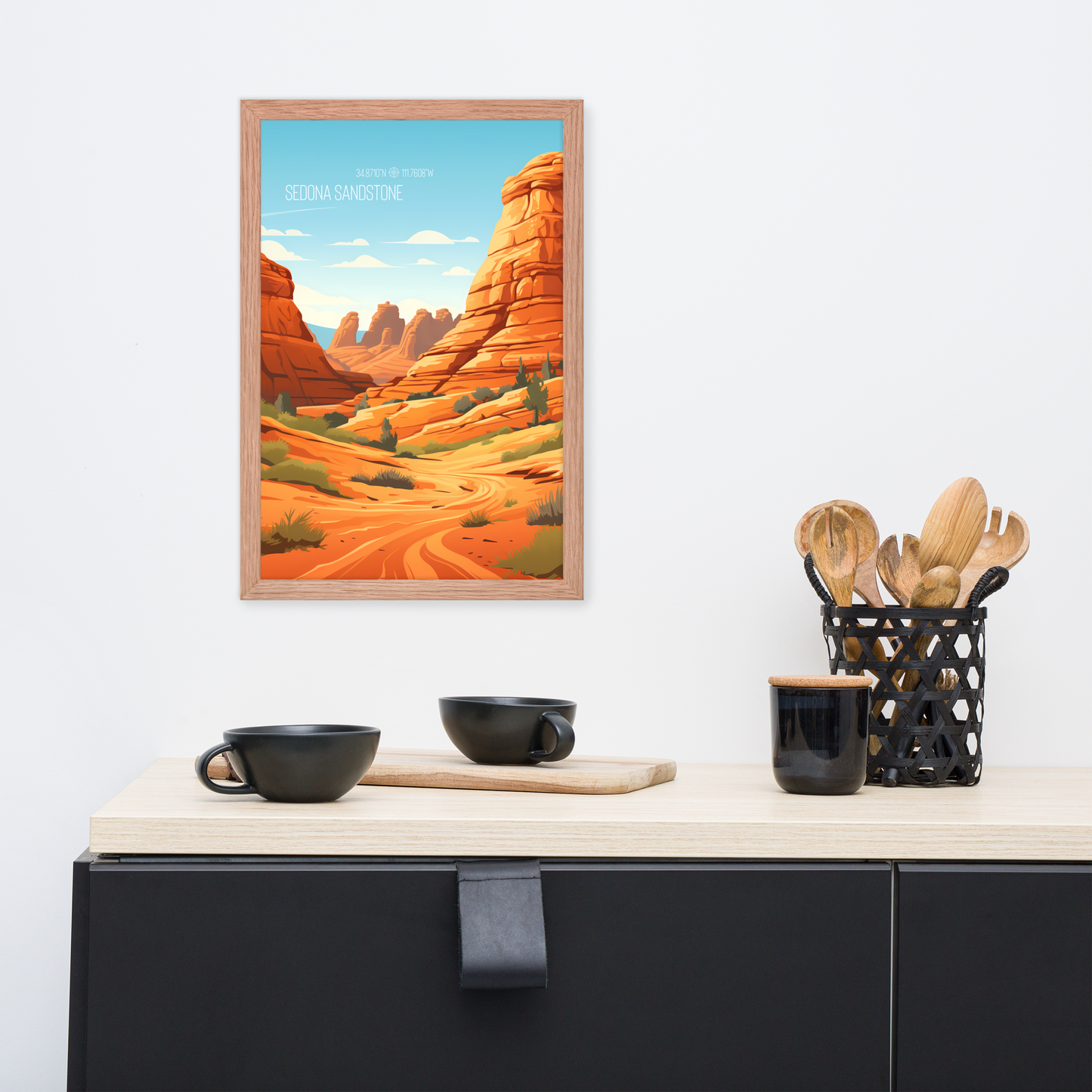Arizona - Sedona Sandstone (Framed poster)