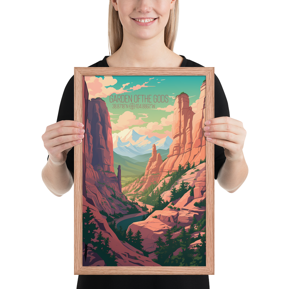 Colorado - Garden of the Gods (Framed poster)