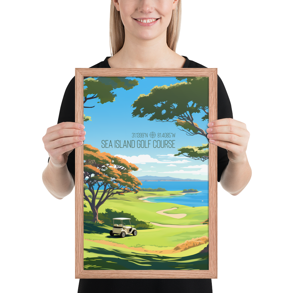 Georgia - Sea Island Golf Course (Framed poster)