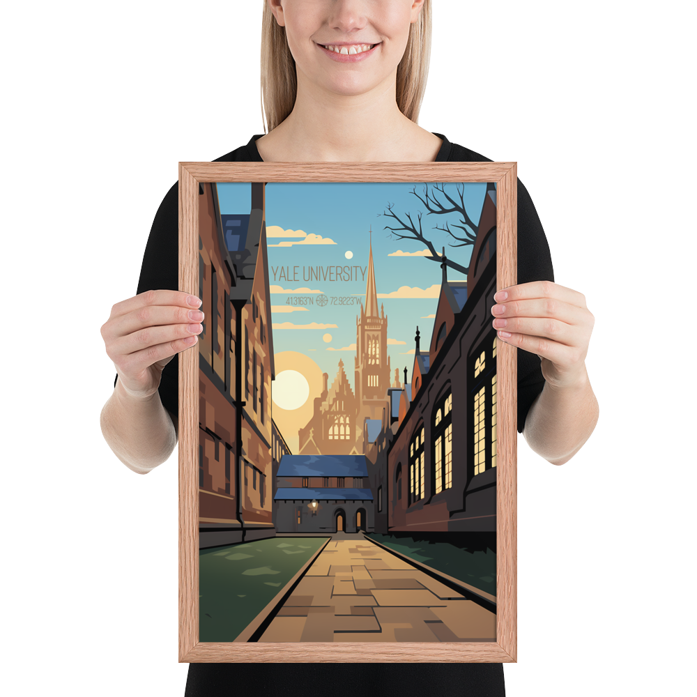 Connecticut - Yale University (Framed poster)