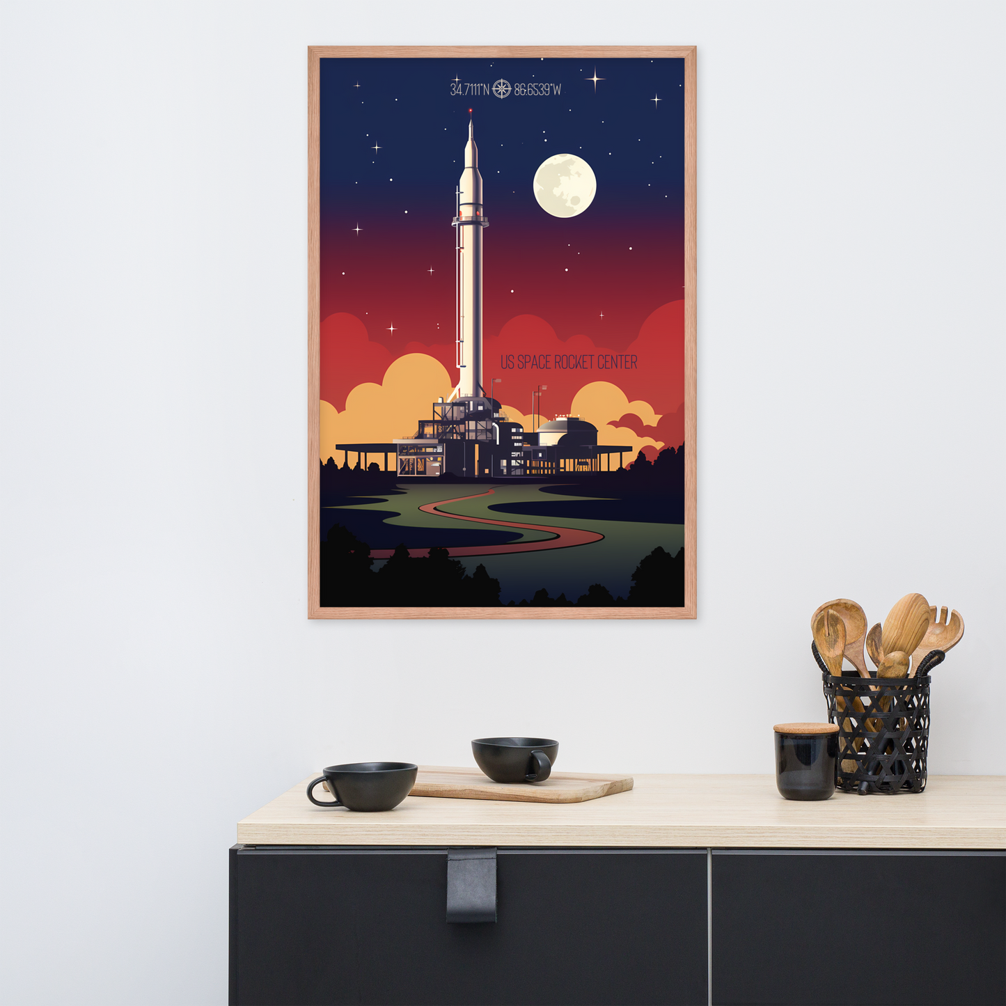 Alabama - US Space Rocket Center (Framed Poster)