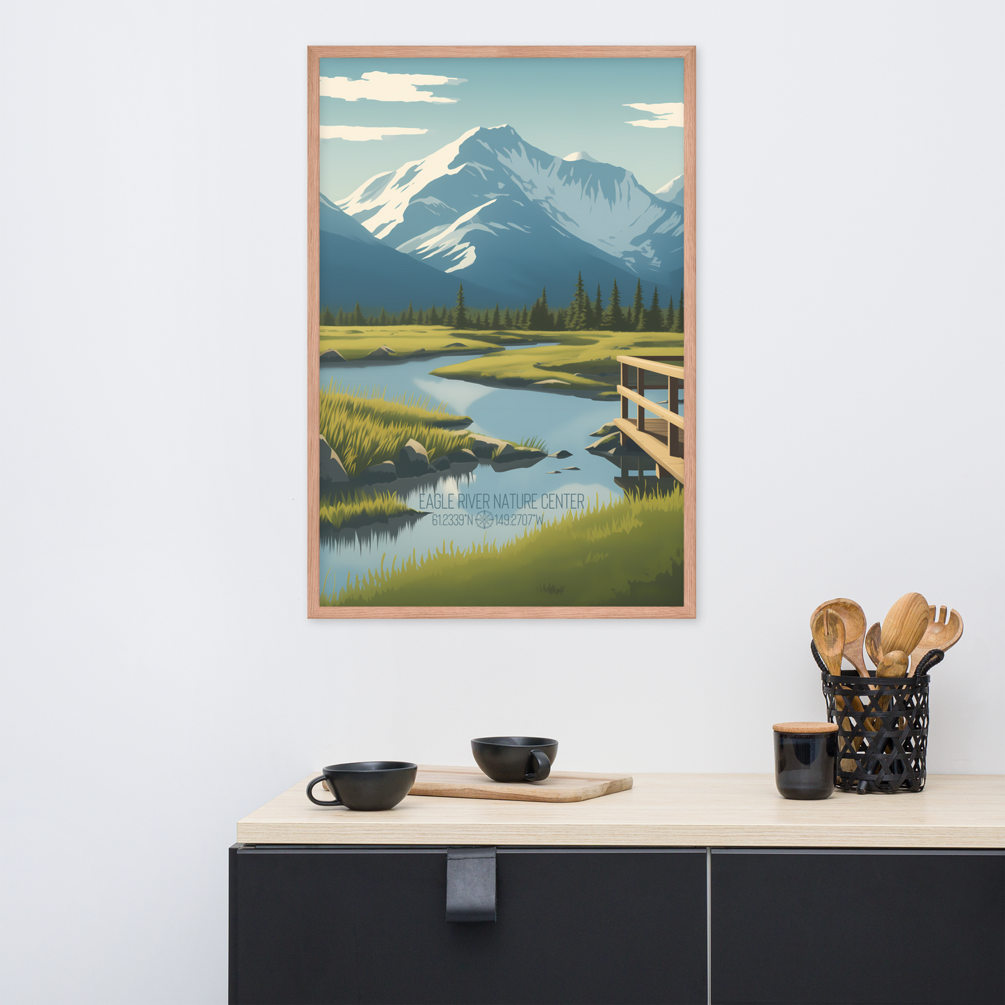 Alaska - Eagle River Nature Center (Framed poster)