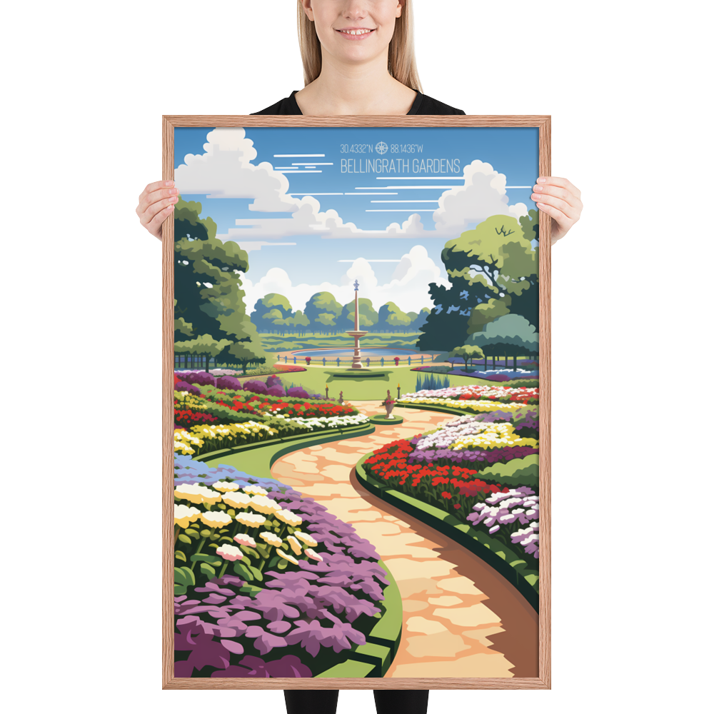 Alabama - Bellingrath Gardens (Framed Poster)