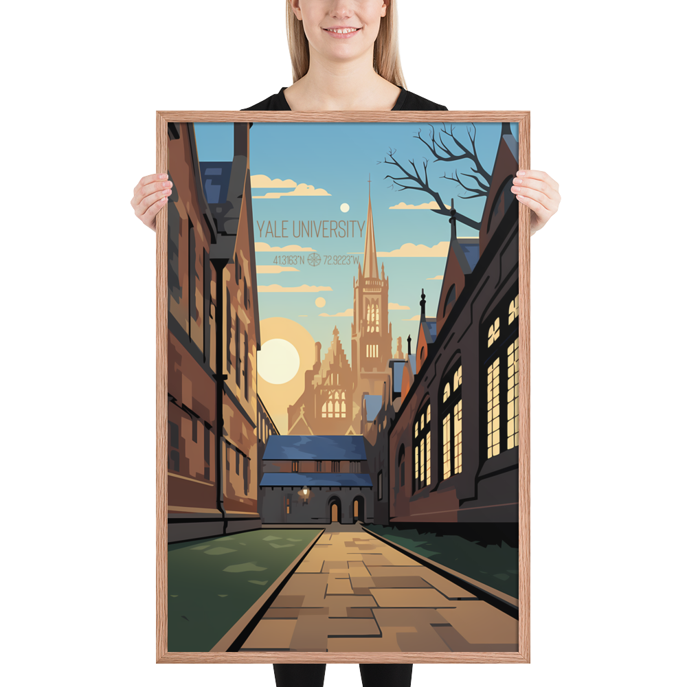 Connecticut - Yale University (Framed poster)