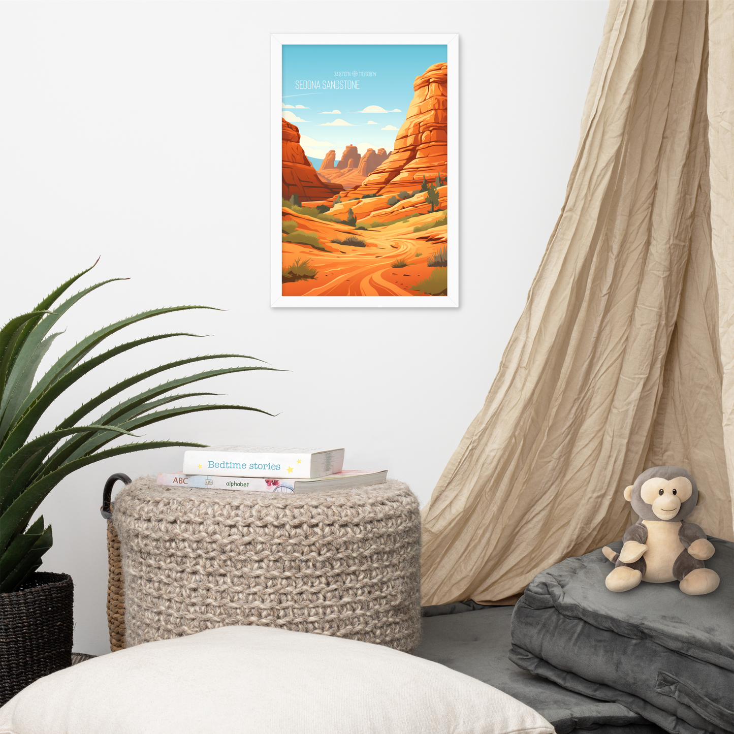 Arizona - Sedona Sandstone (Framed poster)
