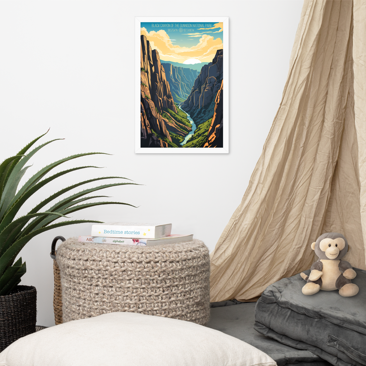 Colorado - Black Canyon of the Gunnison National Park (Framed poster)