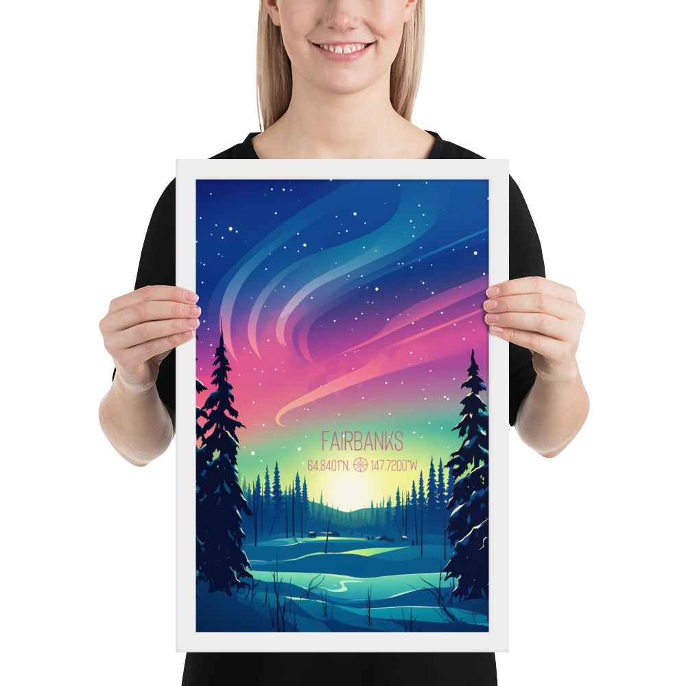 Alaska - Fairbanks (Framed Poster)