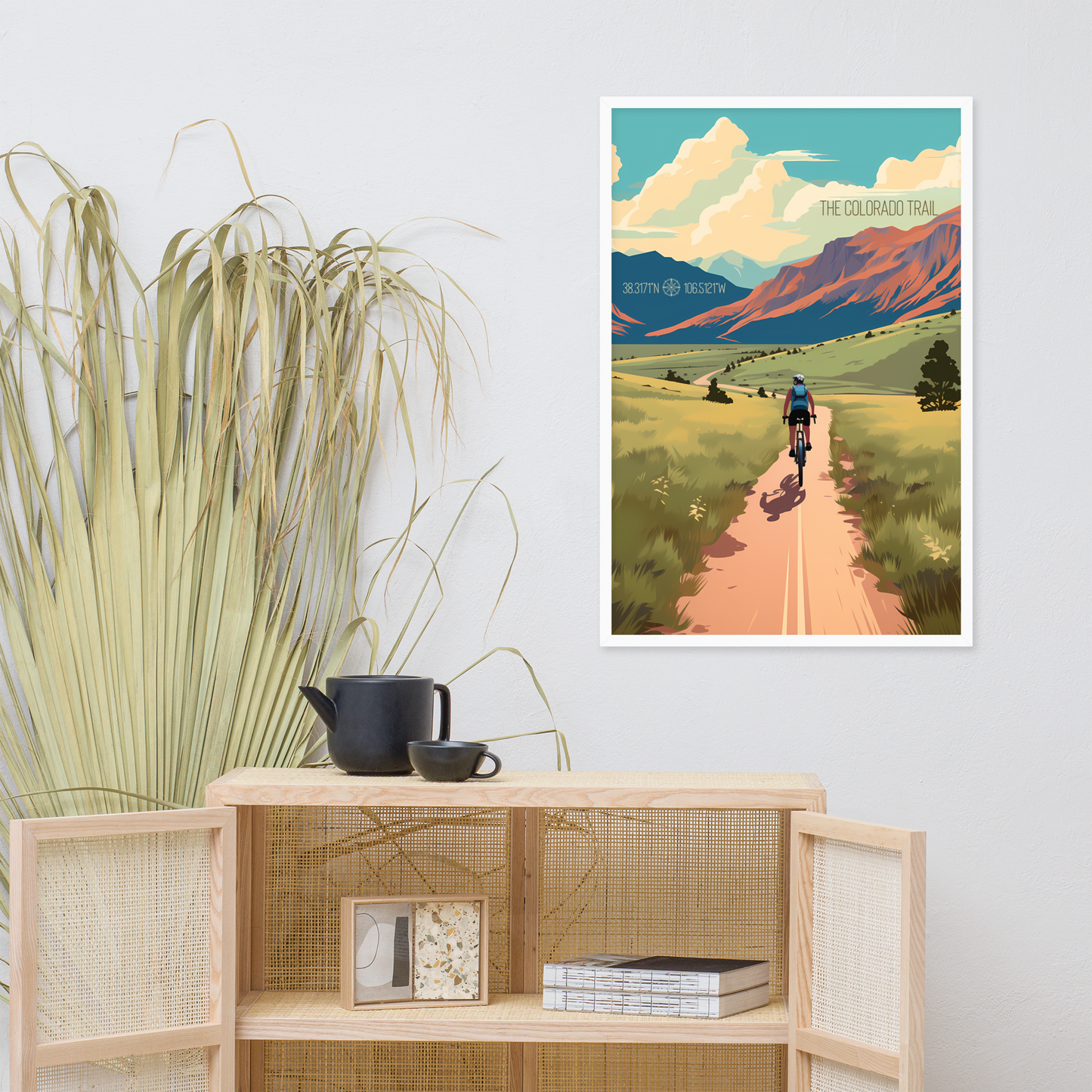 Colorado - The Colorado Trail (Framed poster)