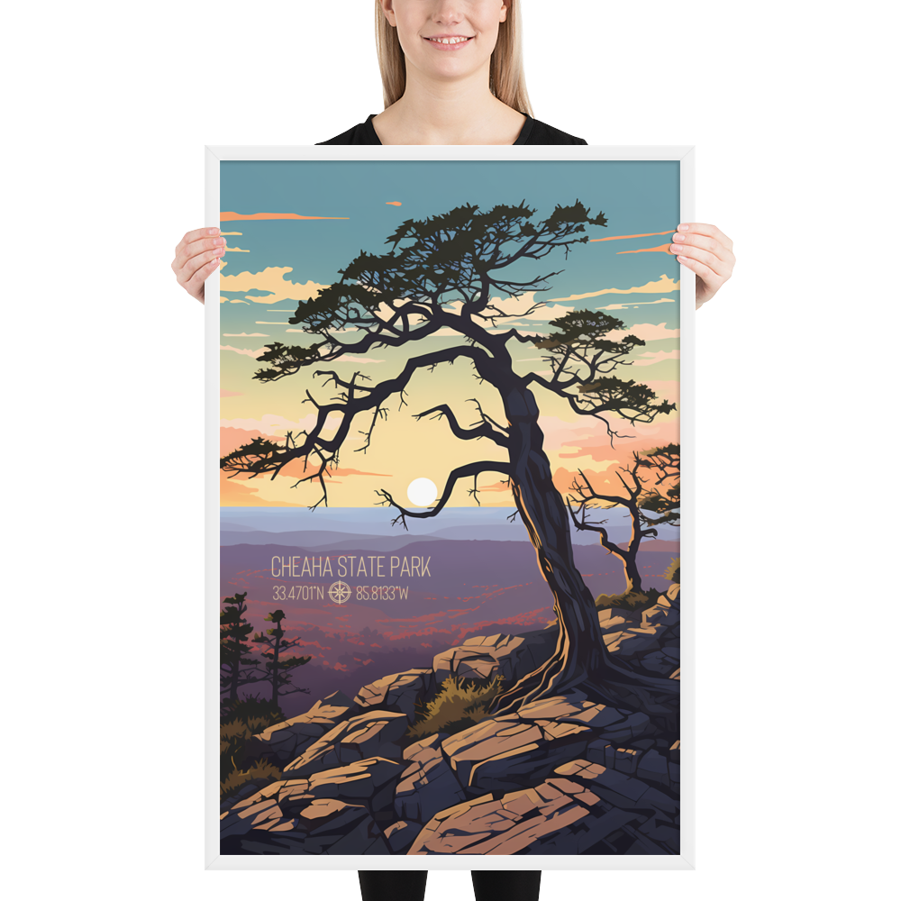 Alabama - Cheaha State Park (Framed Poster)