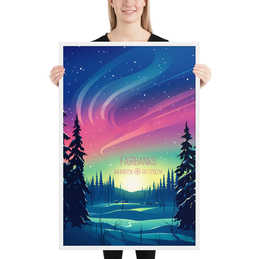 Alaska - Fairbanks (Framed Poster)