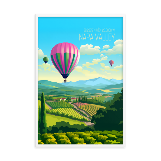 California - Napa Valley (Framed poster)