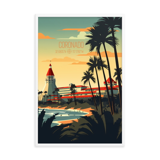 California - Coronado (Framed poster)