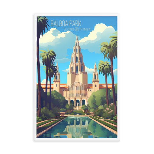 California - Balboa Park (Framed poster)