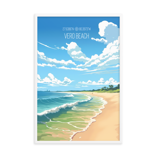 Florida - Vero Beach (Framed poster)