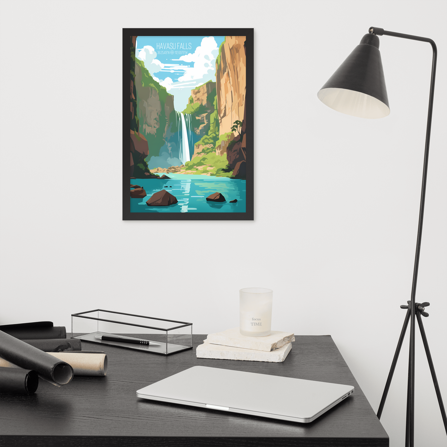 Arizona - Havasu Falls (Framed poster)