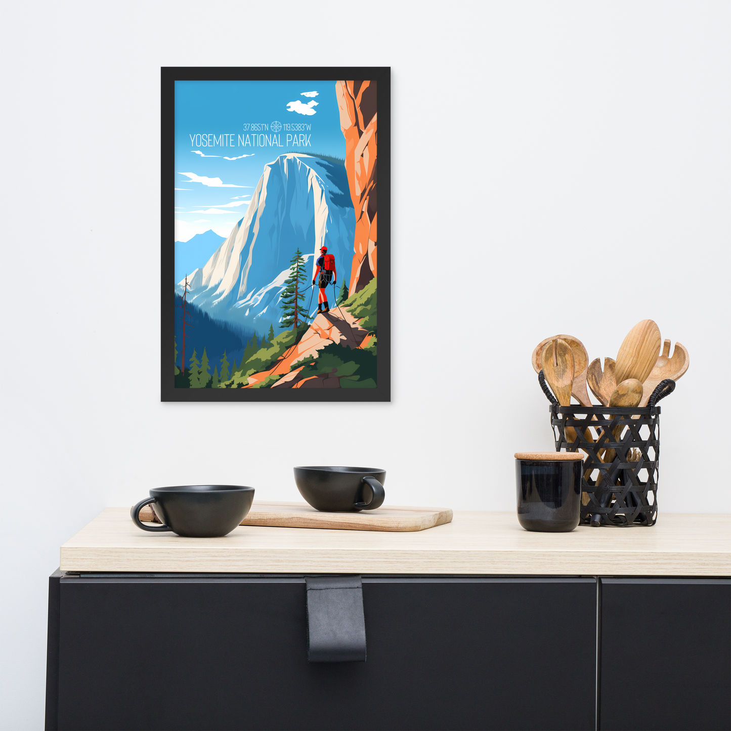 California - Yosemite National Park (Framed poster)