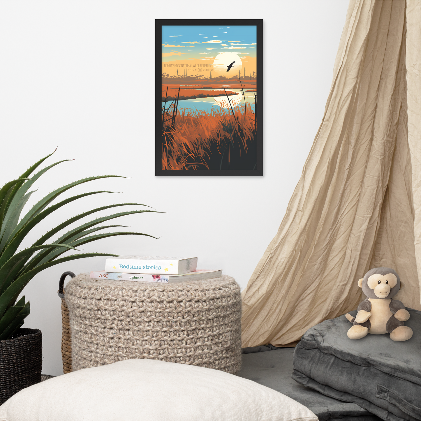 Delaware - Bombay Hook National Wildlife Refuge (Framed poster)