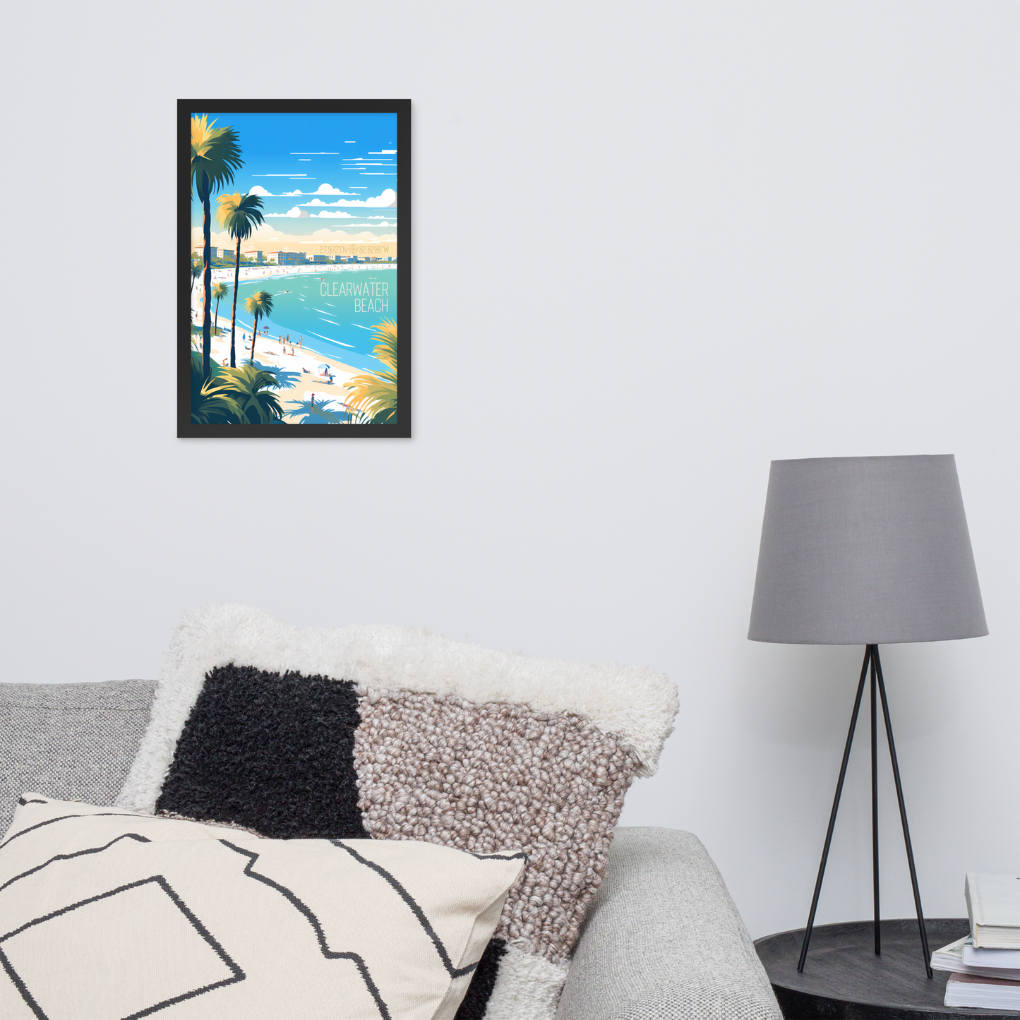 Florida - Clearwater Beach (Framed poster)