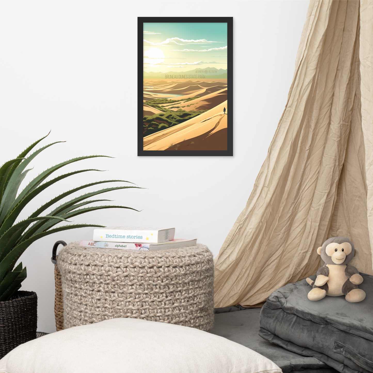 Idaho - Bruneau Dunes State Park (Framed poster)