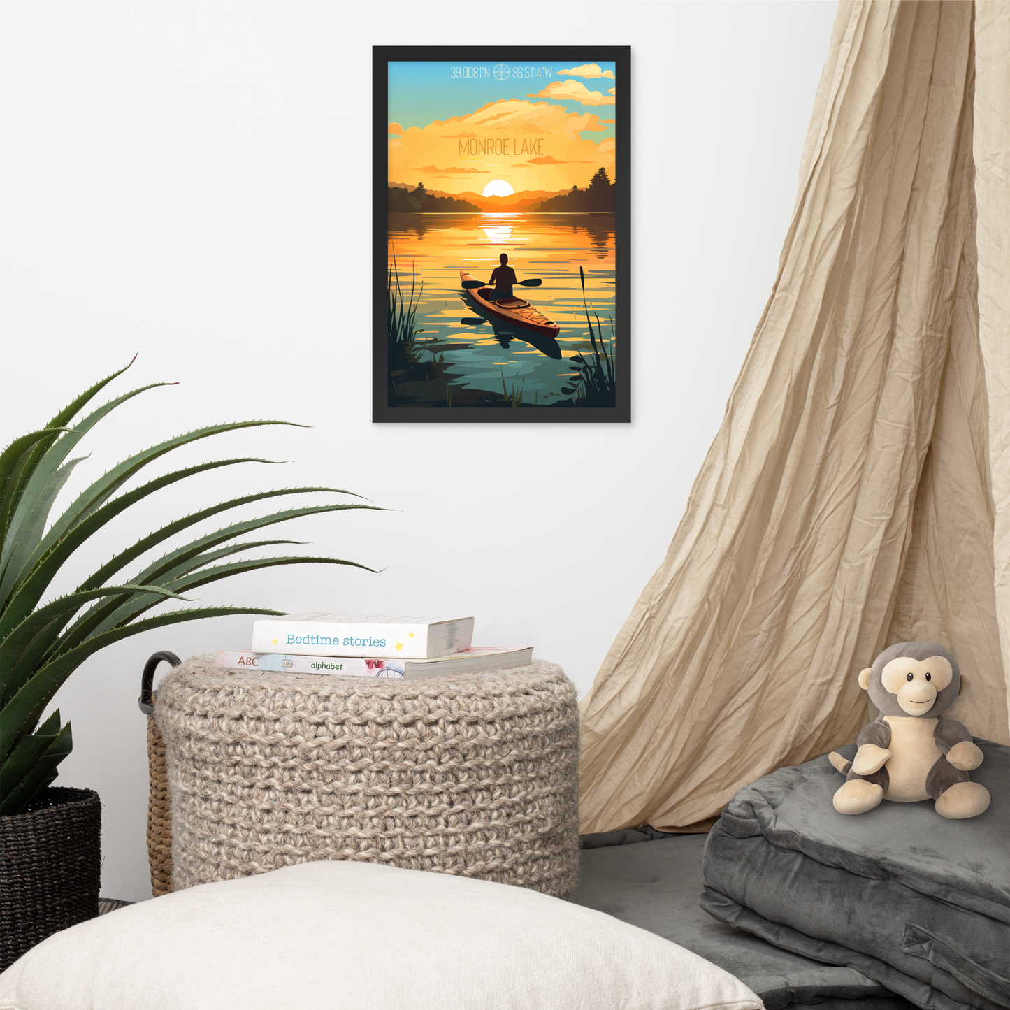 Indiana - Monroe Lake (Framed poster)