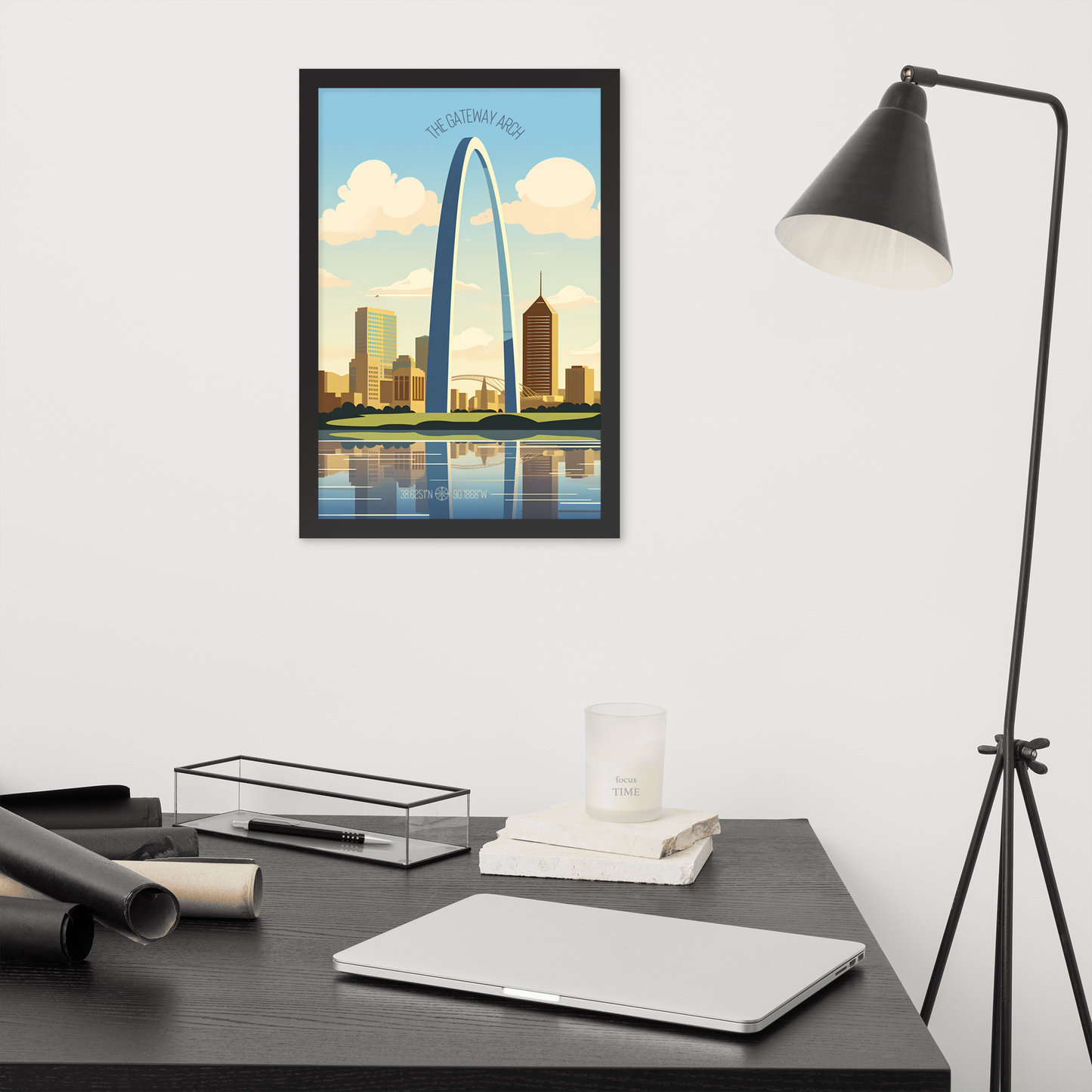 Missouri - The Gateway Arch (Framed poster)