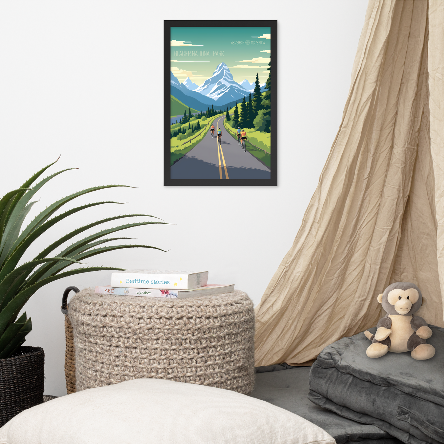 Montana - Glacier National Park (Framed poster)