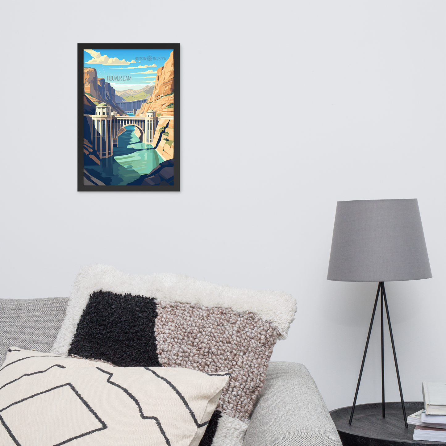 Nevada - Hoover Dam (Framed poster)