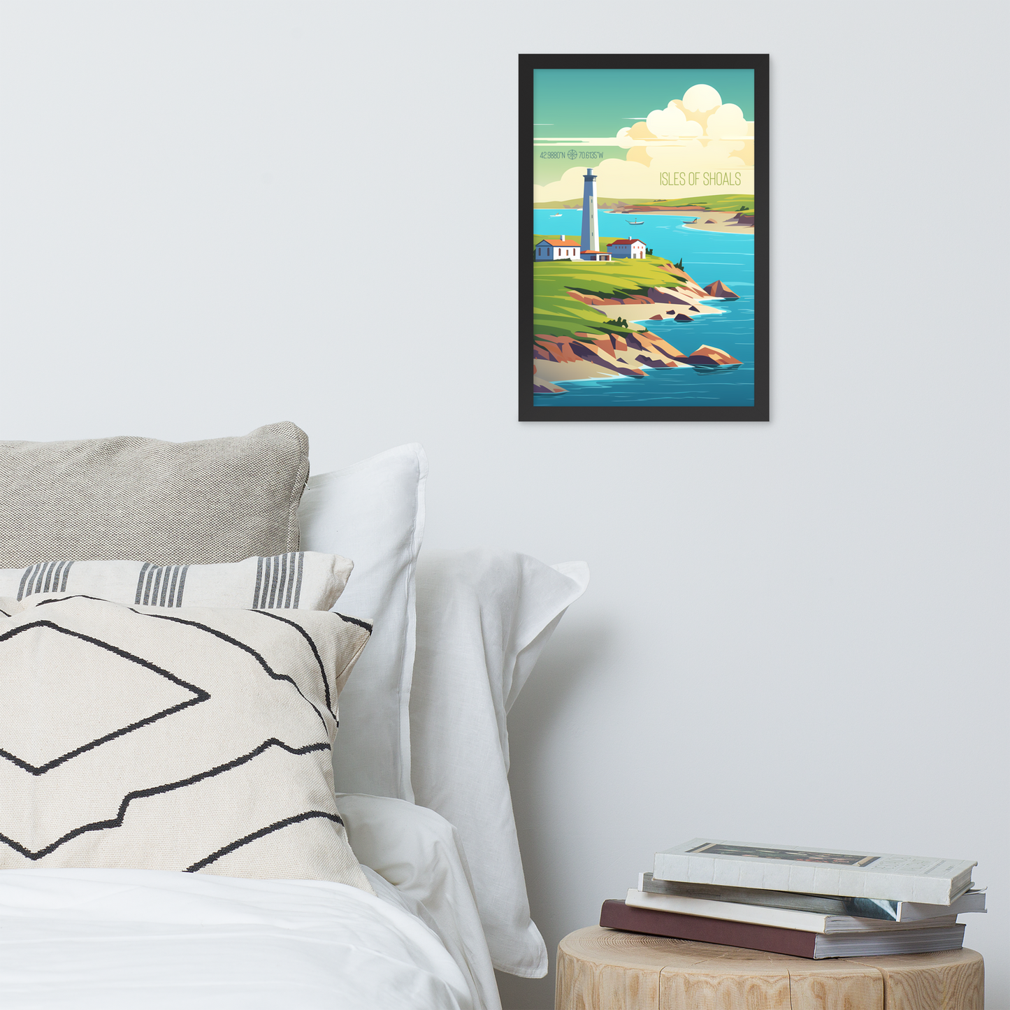 New Hampshire  - Isles of Shoals (Framed poster)