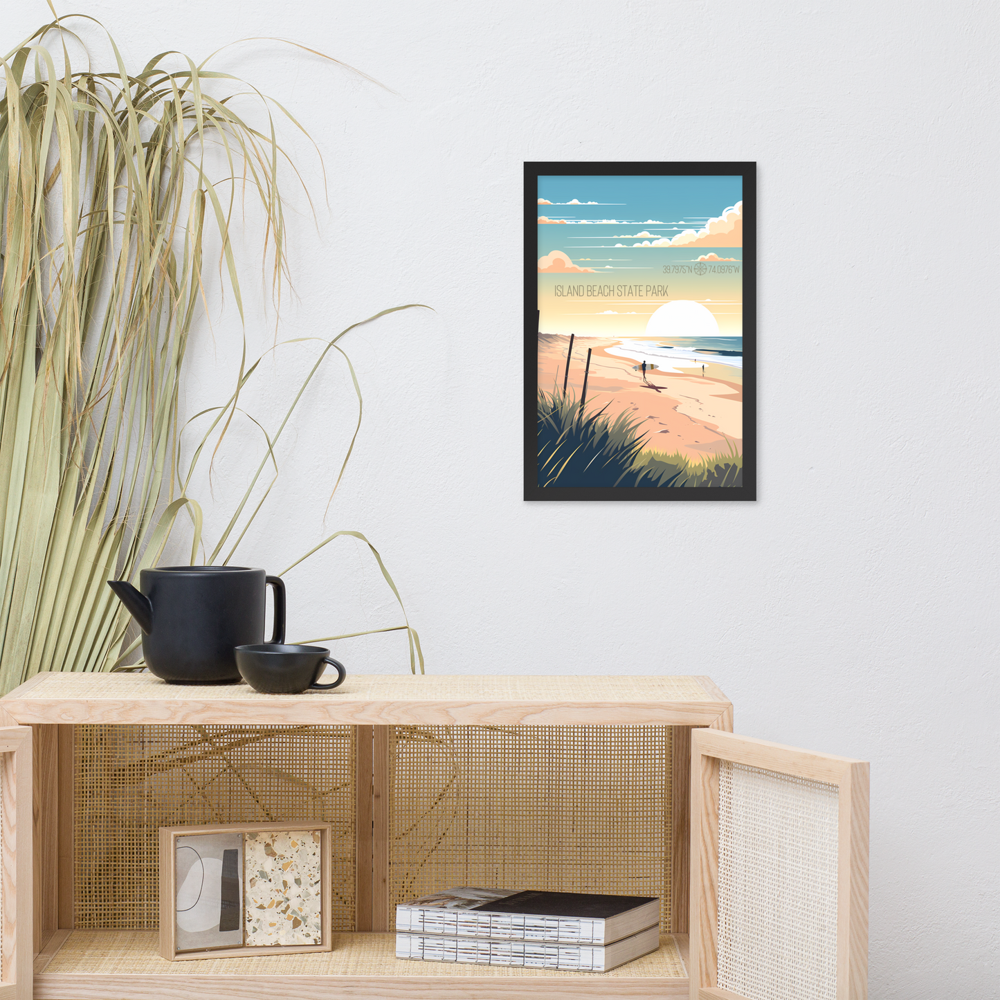 New Jersey - Island Beach State Park (Framed poster)