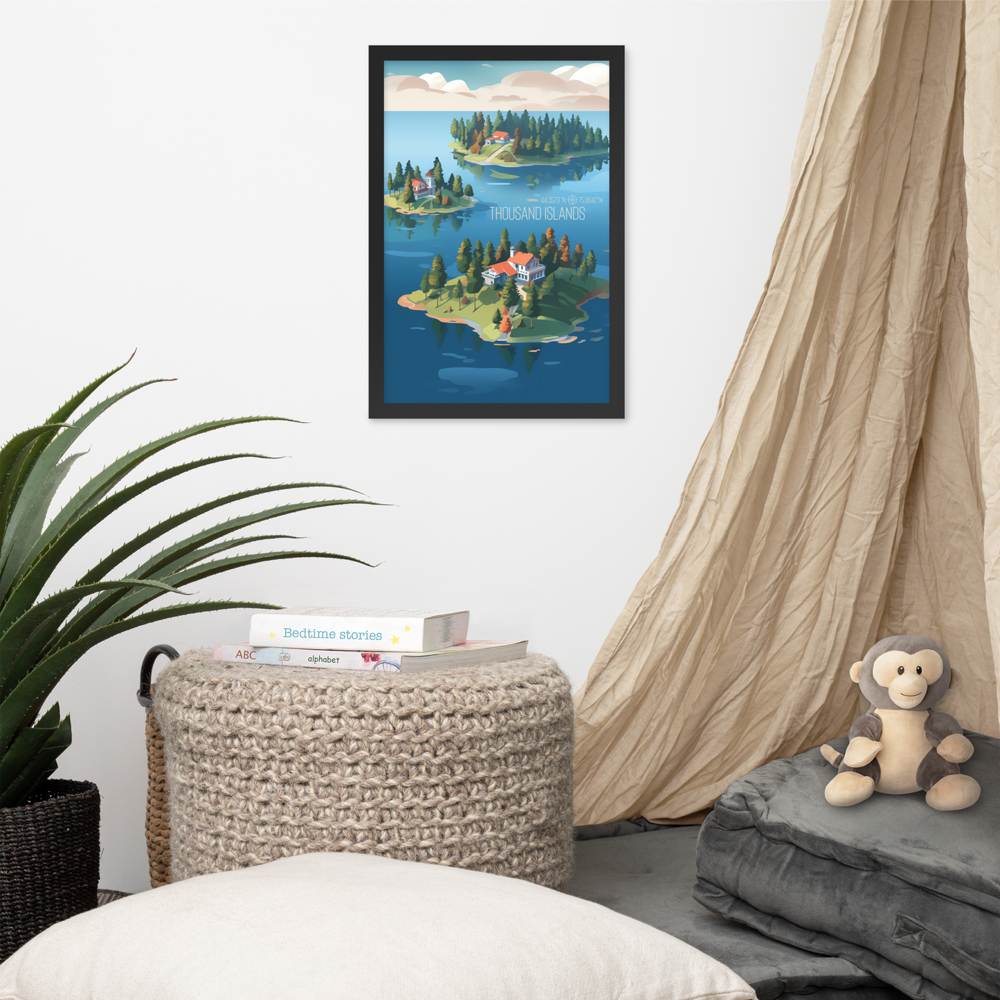 New York - Thousand Islands (Framed poster)