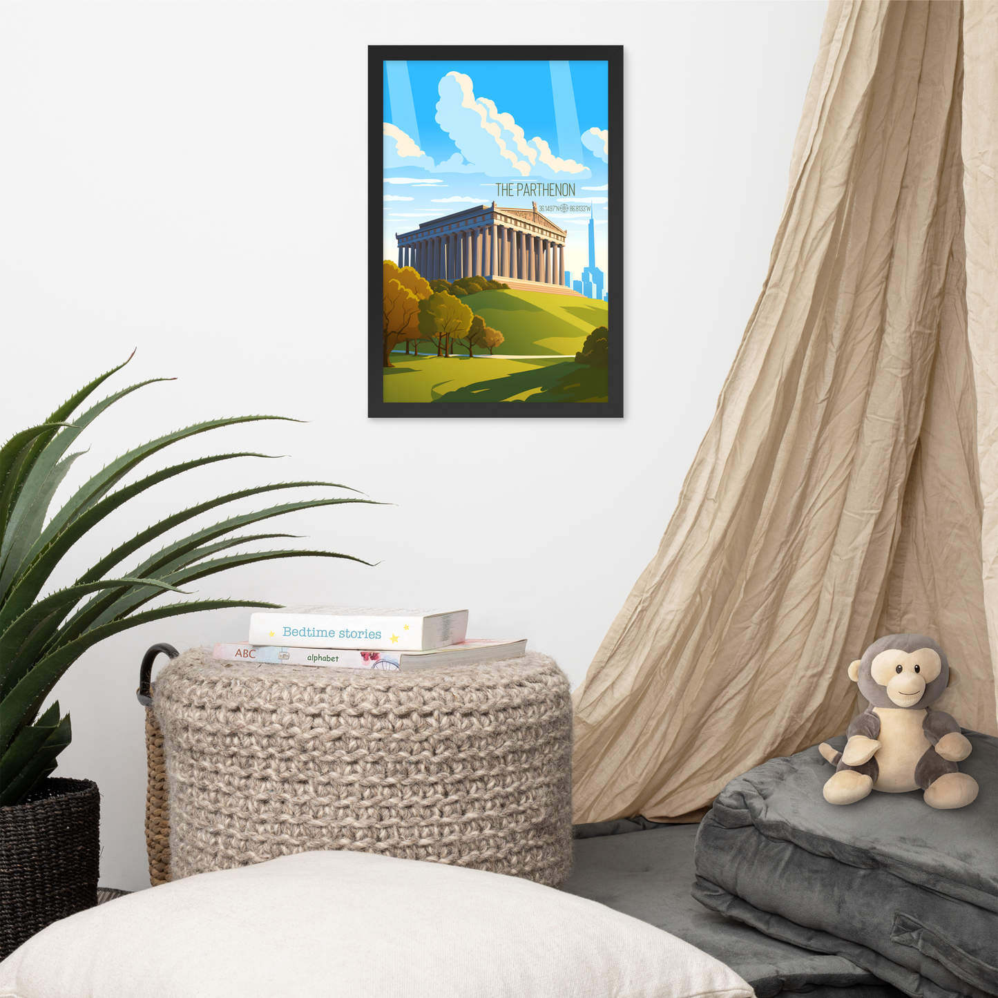 Tennessee - The Parthenon (Framed poster)