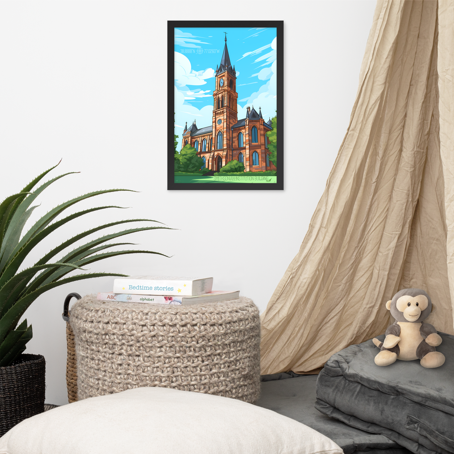 Washington D.C. - Smithsonian Institution Building (Framed poster)