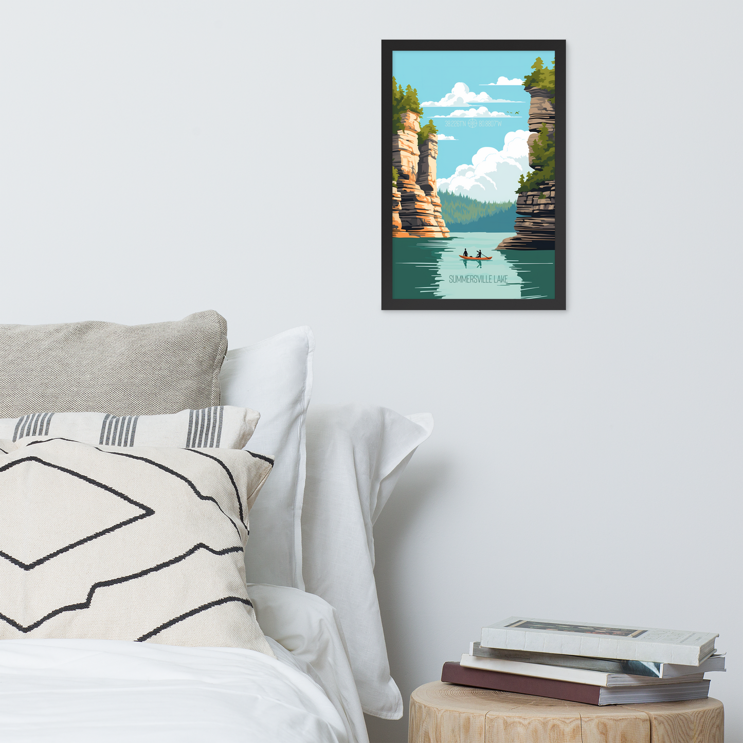 West Virginia - Summersville Lake (Framed poster)