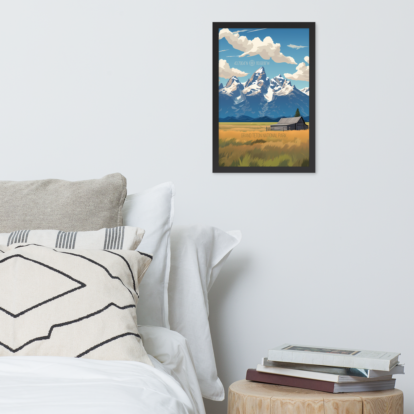 Wyoming - Grand Teton National Park (Framed poster)