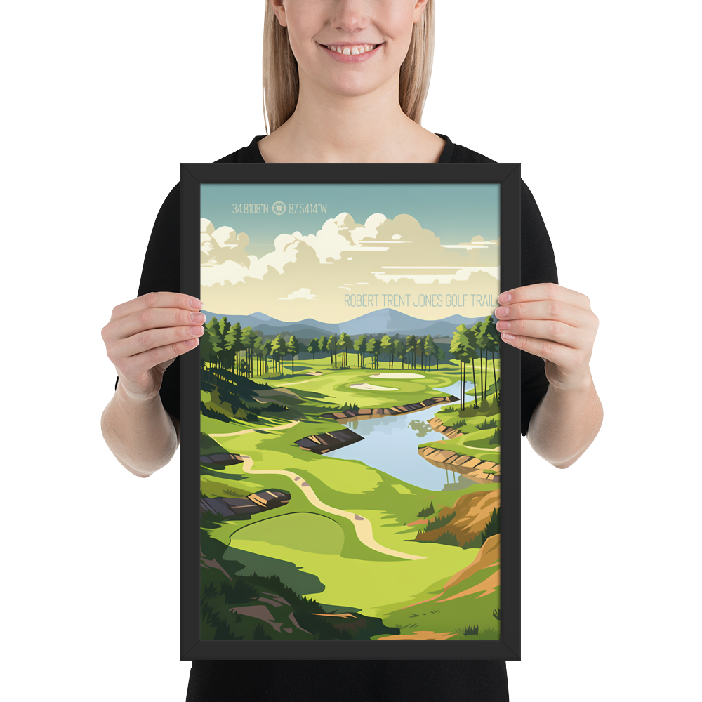 Alabama - Robert Trent Jones Golf Trail (Framed Poster)