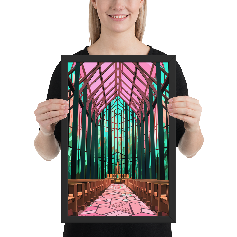 Arkansas - Thorncrown Chapel (Framed poster)