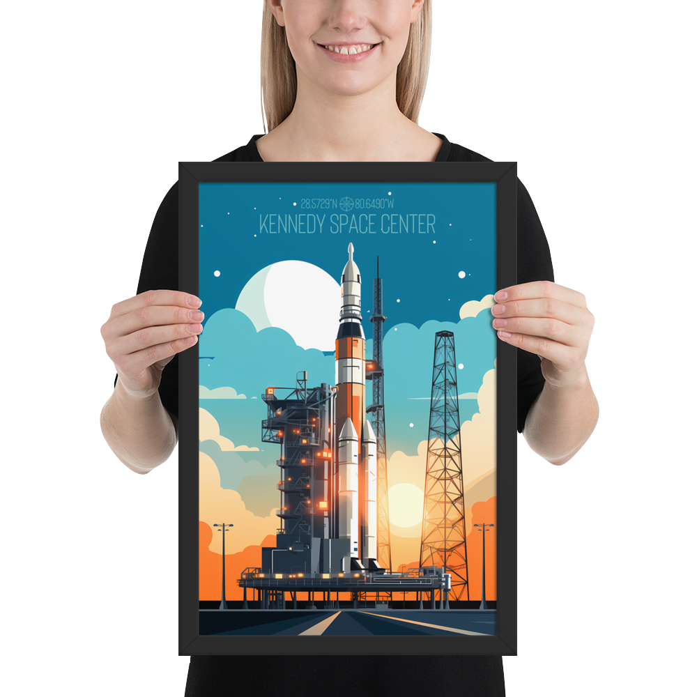 Florida - Kennedy Space Center (Framed poster)