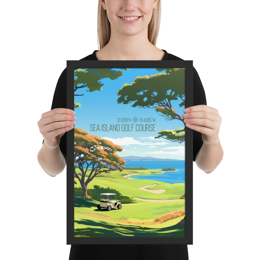 Georgia - Sea Island Golf Course (Framed poster)