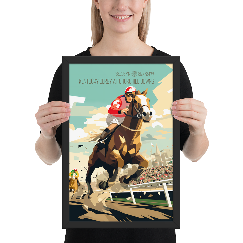 Kentucky - Kentucky Derby (Framed poster)