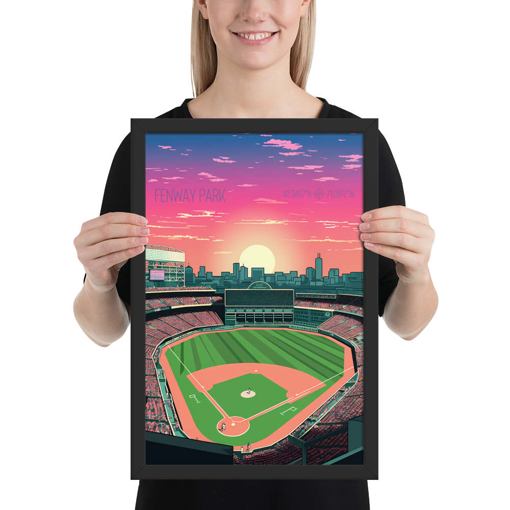 Massachusetts - Fenway Park (Framed poster)