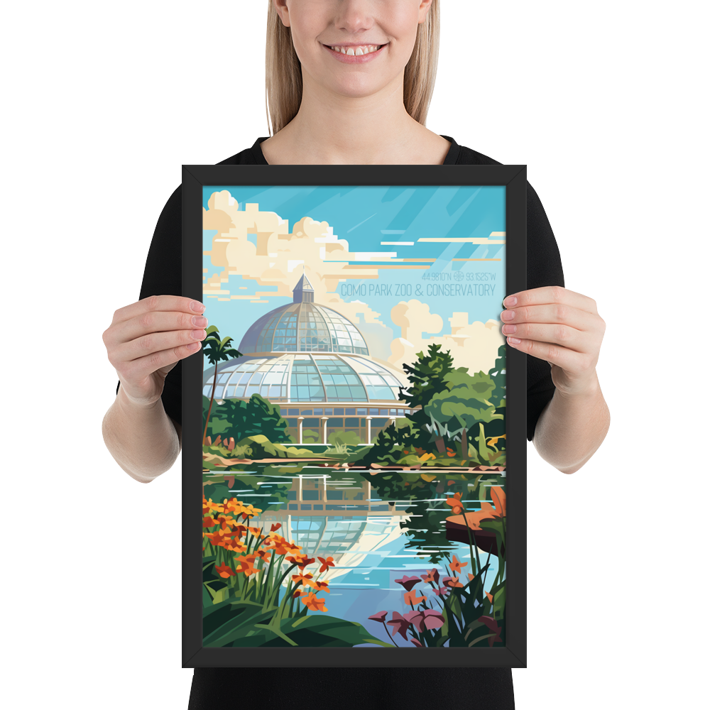 Minnesota - Como Park Zoo and Conservatory (Framed poster)