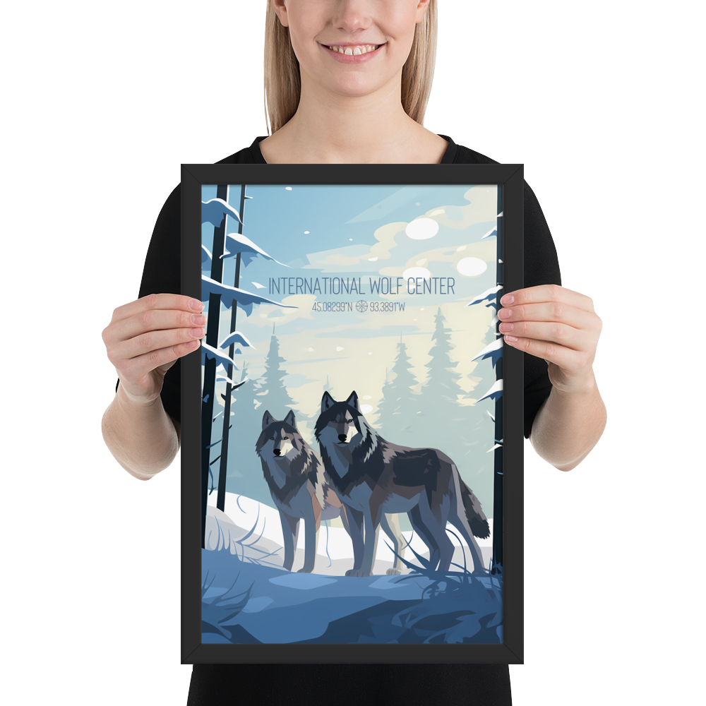 Minnesota - International Wolf Center (Framed poster)