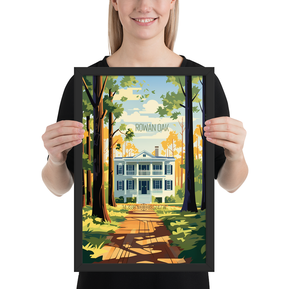 Mississippi - Rowan Oak (Framed poster)