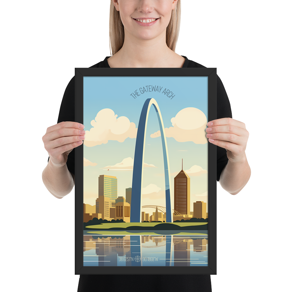 Missouri - The Gateway Arch (Framed poster)