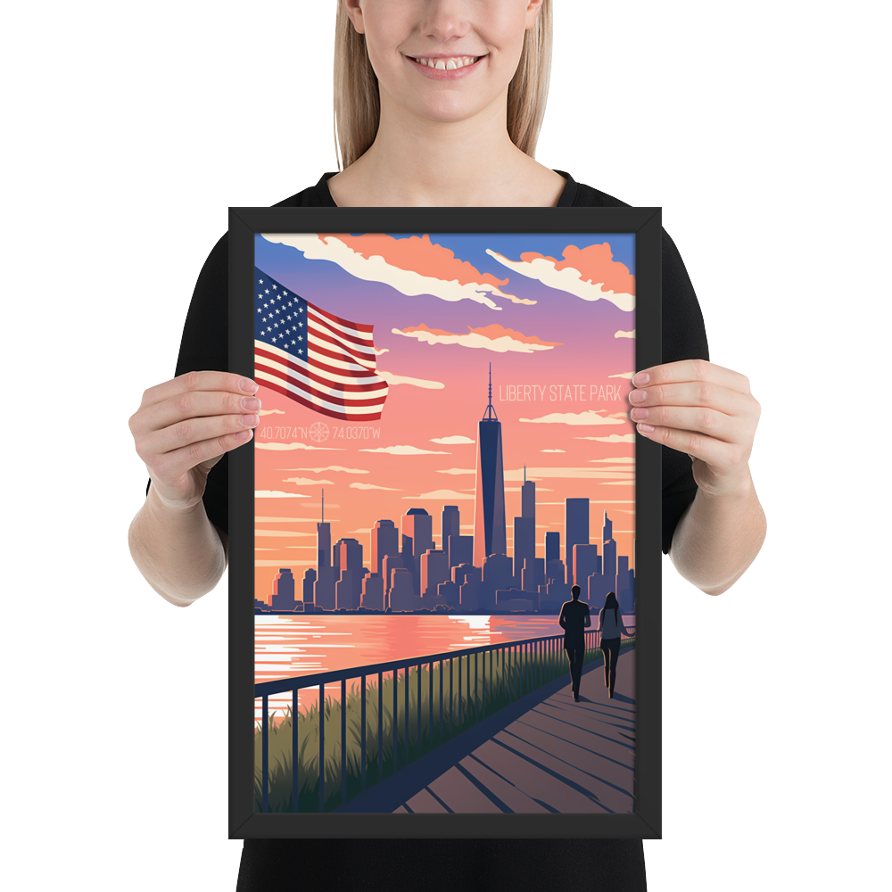 New Jersey - Liberty State Park (Framed poster)